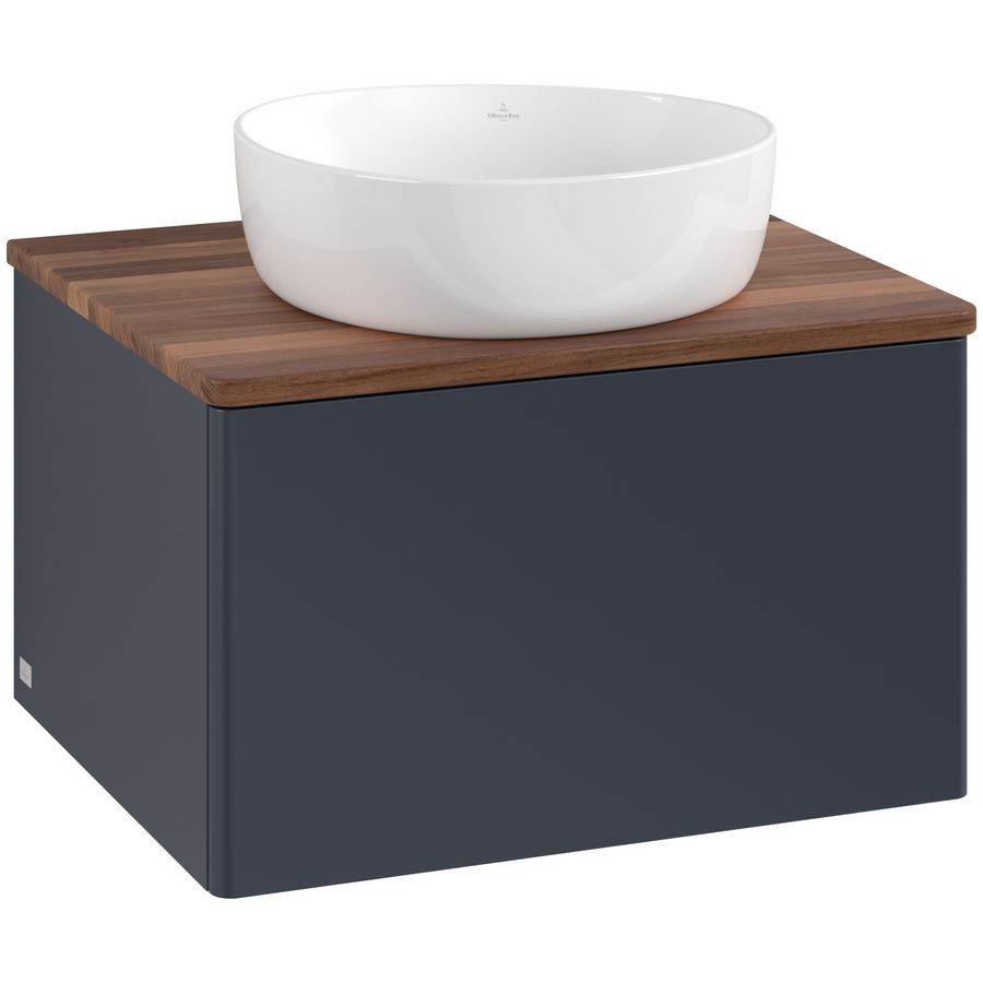 Wastafelonderkast Antao 600x360x500mm Mid.Blue Matt Lacquer K29012HG