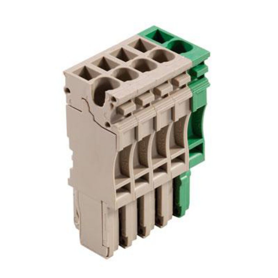 Plug Plug-in groen d.beige 2.5mm2 24 A, 1867120000 VVE=25