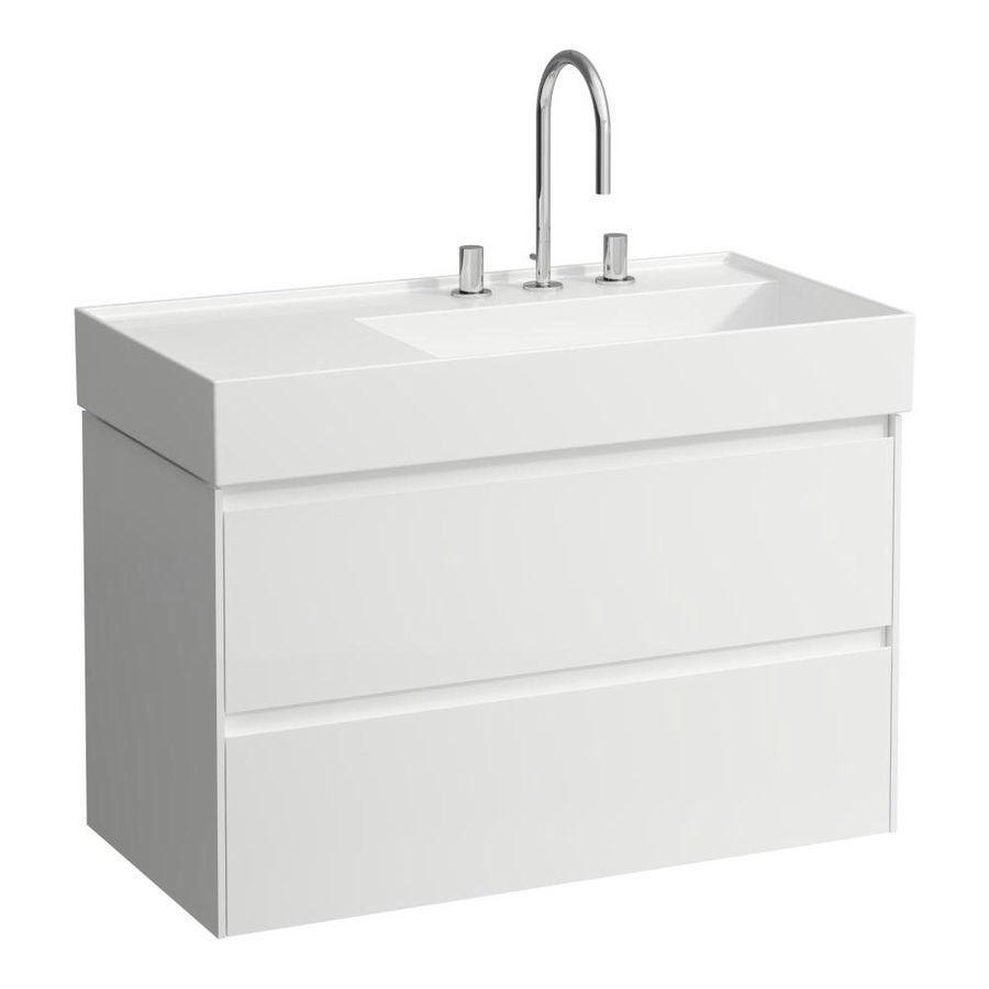 Lani badmeubel 900 2 lade icm Kartell wastafel 810339 glwi