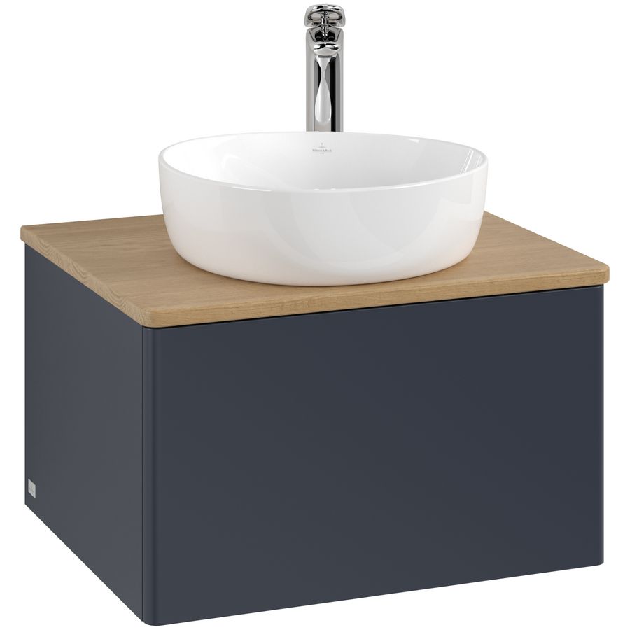 Wastafelonderkast Antao 600x360x500mm Mid.Blue Matt Lacquer K29051HG