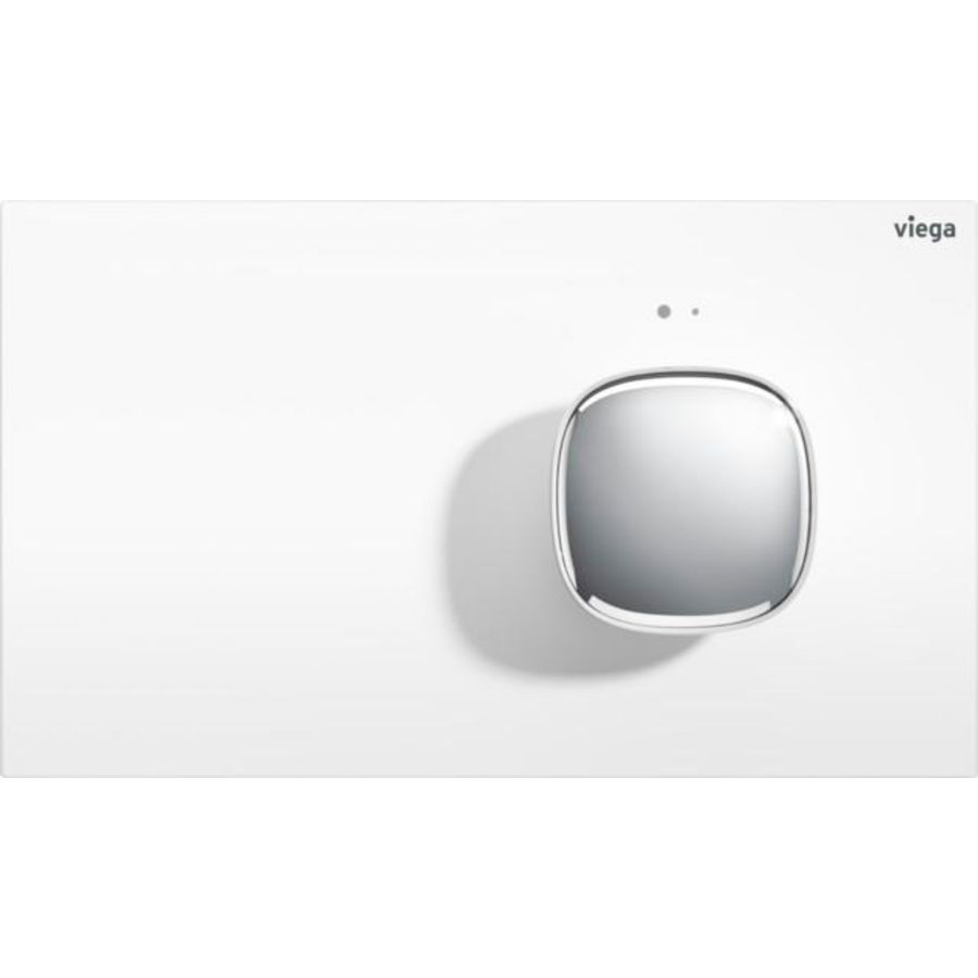 Bedieningsplaat closet More202 elektronisch plaat: metaal wit glans toets: metaal chroom met LED excl. aandrijfeenheid