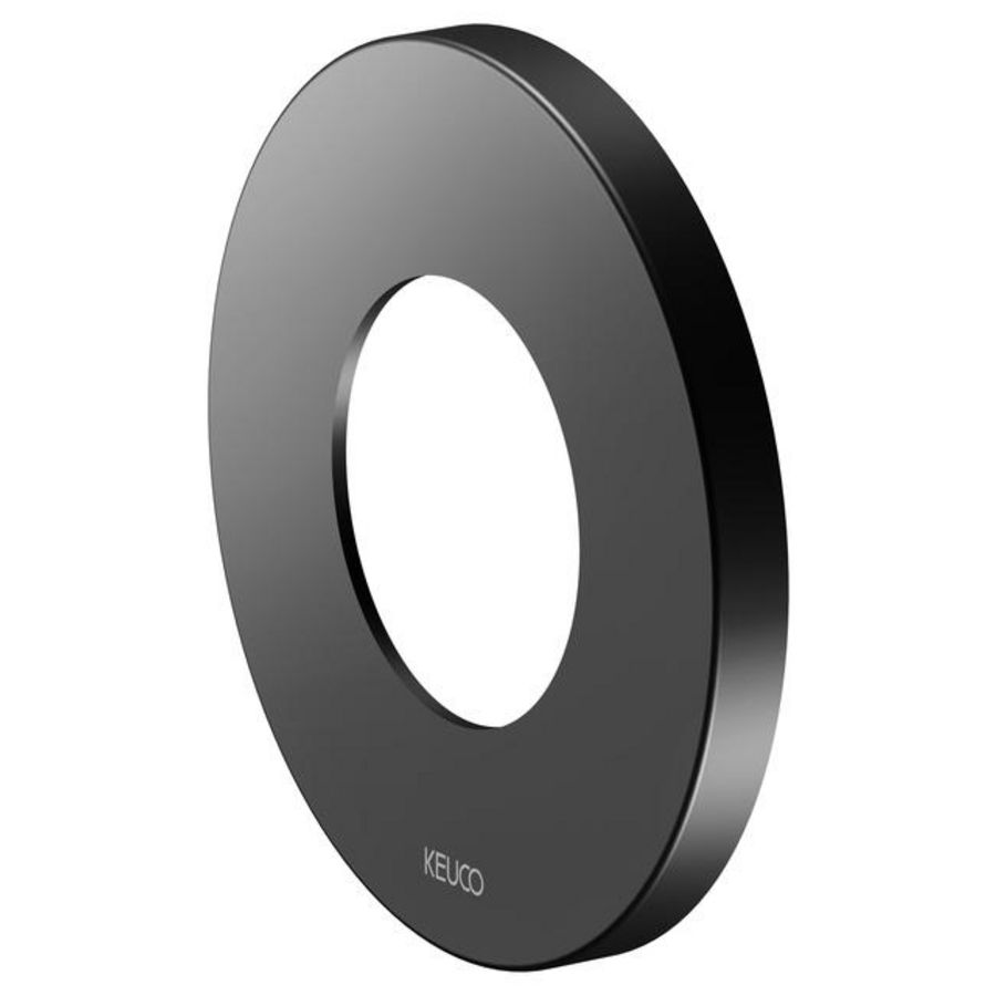 Rozet rond voor stop/omstel 105mm zwart