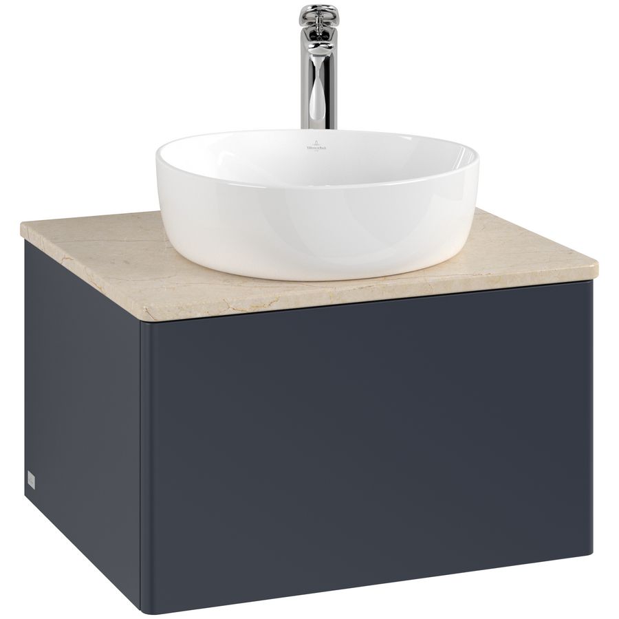 Wastafelonderkast Antao 600x360x500mm Mid.Blue Matt Lacquer K29053HG