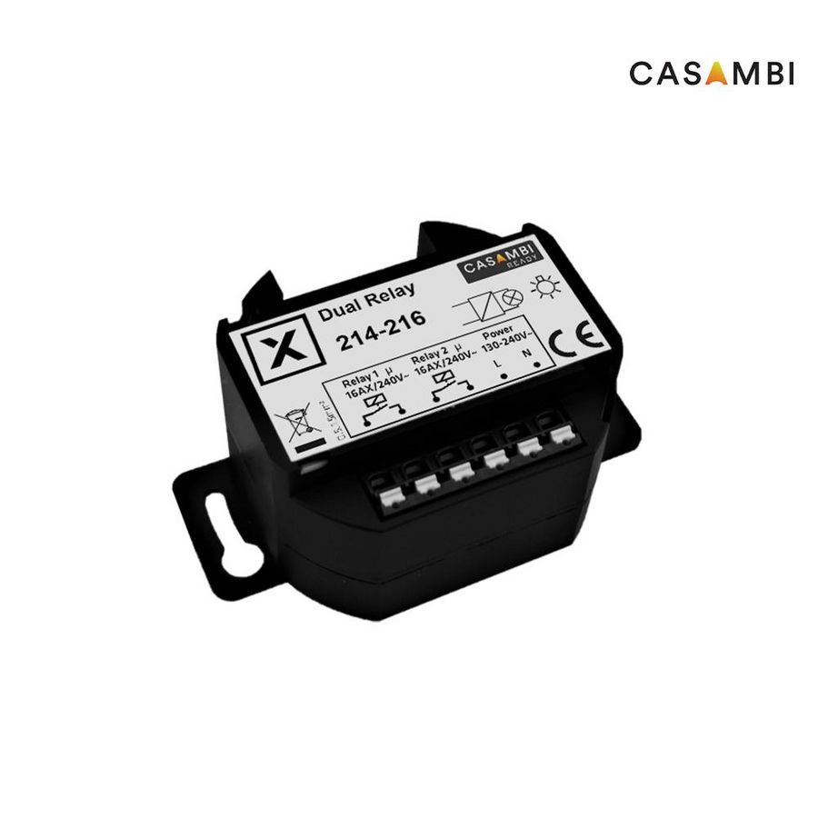 Relais Casambi 2 x 10A inbouw