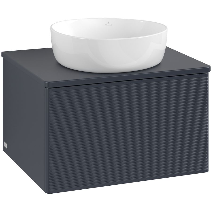 Wastafelonderkast Antao 600x360x500mm Mid.Blue Matt Lacquer K29110HG
