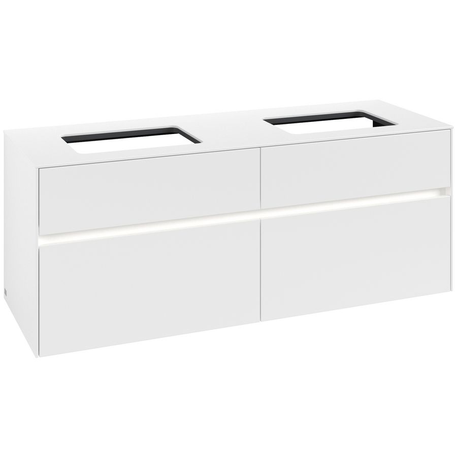 Wastafelonderkast Collaro 1400x548x500mm Wh.Matt C119B0MS