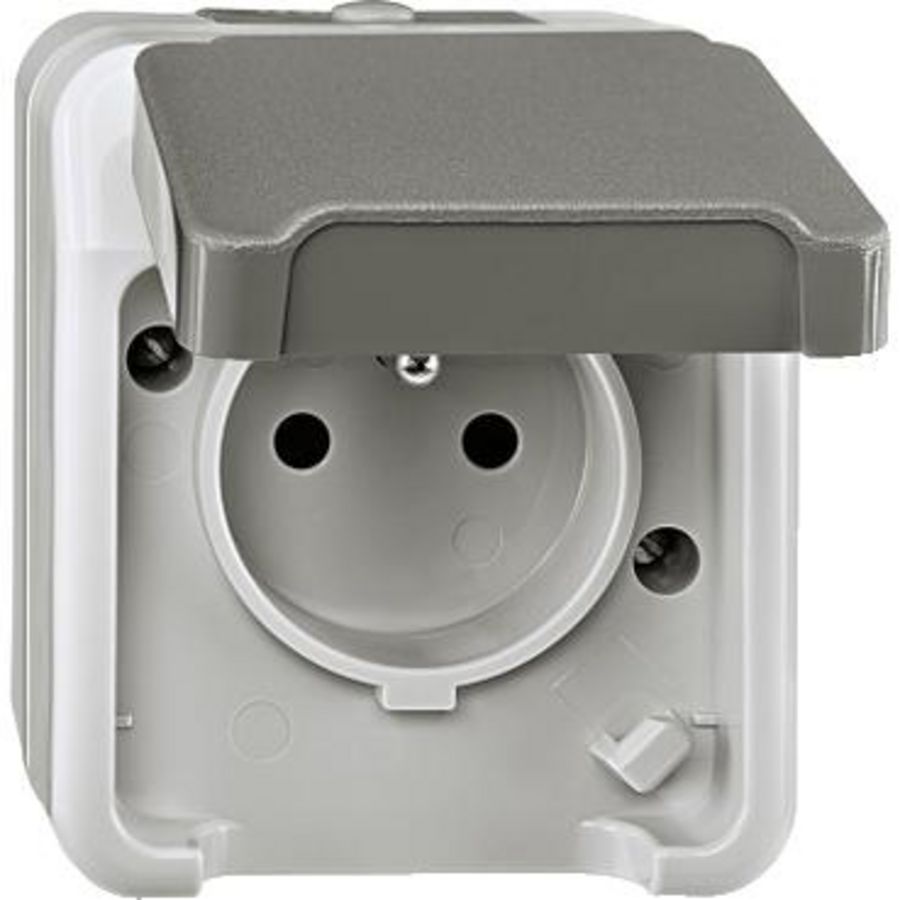 Opbouw WCD PENAARDE 1V KD IP44 grijs AQS