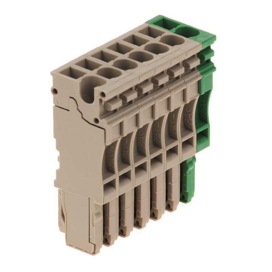 Plug Plug-in groen d.beige 2.5mm2 24 A, 1867140000 VVE=25