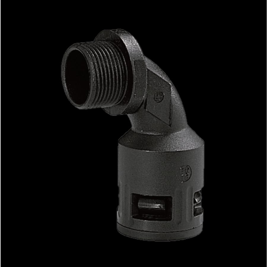 haakse slangwartel kunststof Ø13mm M16 IP68/ IP69K grijs VVE=50