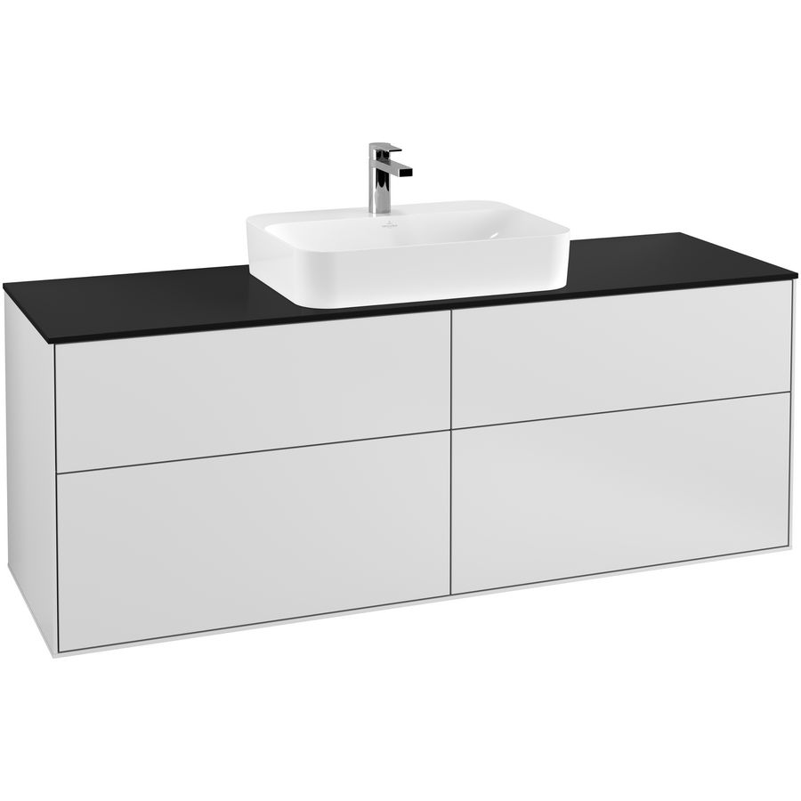 Wastafelonderkast Finion 1600x603x501mm White Matt Lacquer F44200MT