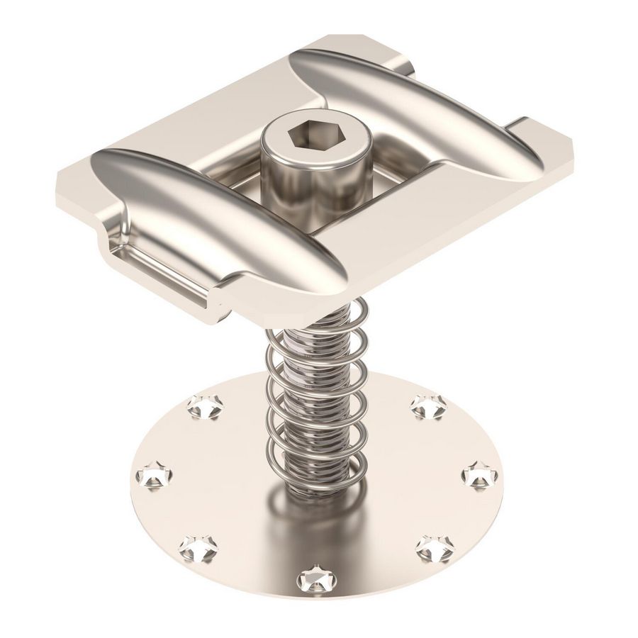 Middenklem met veer PV-montagesystemen 50x40x63 RVS 1 VVE=50