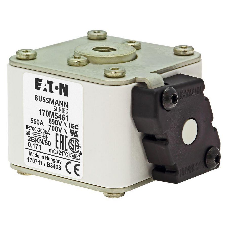 Zekering hoge snelheid 550A AC 690V 200kA 2 aR IEC UL VVE=6