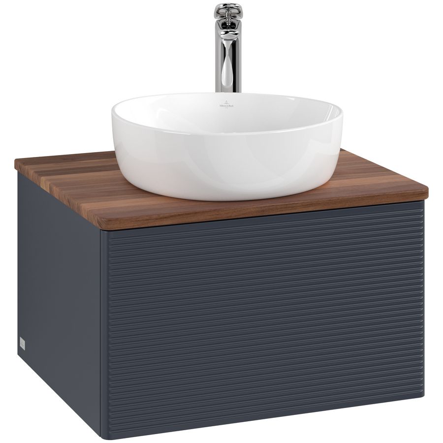 Wastafelonderkast Antao 600x360x500mm Mid.Blue Matt Lacquer K29152HG