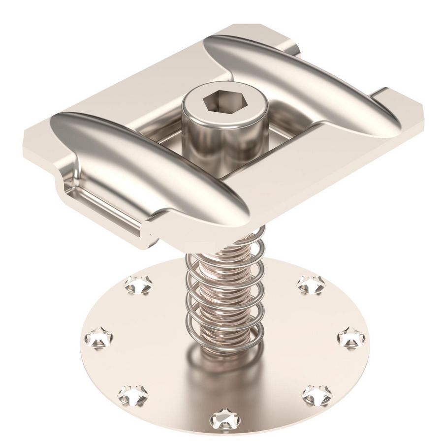 Middenklem met veer PV-montagesystemen 50x40x58 RVS 1 VVE=50