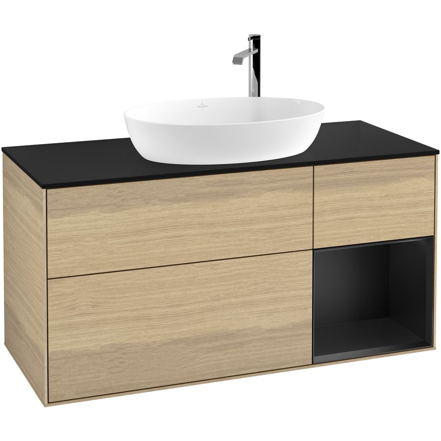 Wastafelonderkast Finion 1200x603x501mm Oak Veneer G952PDPC