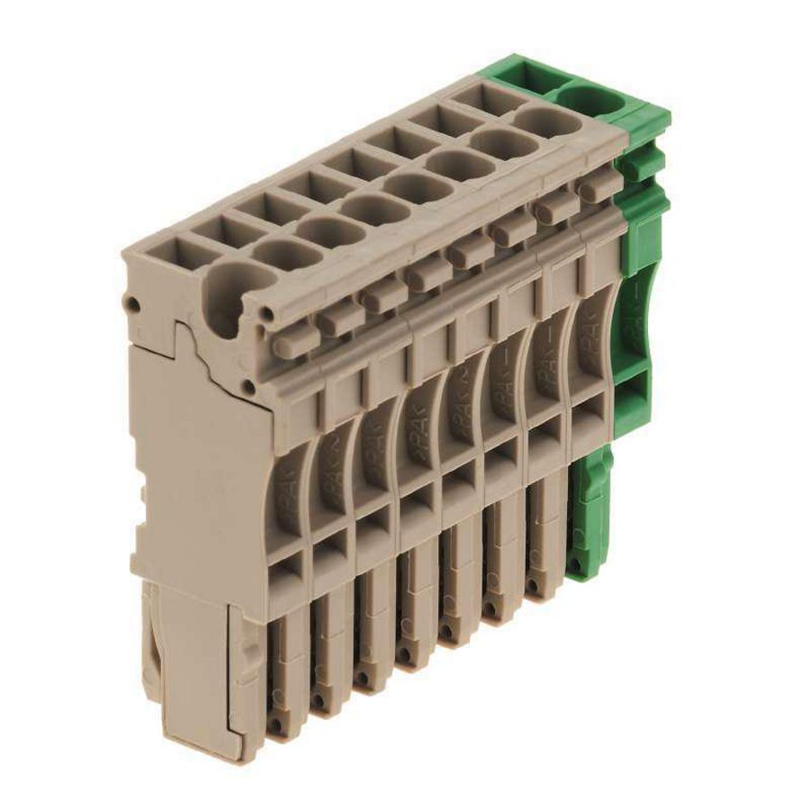 Plug Plug-in groen d.beige 2.5mm2 24 A, 1867160000 VVE=20