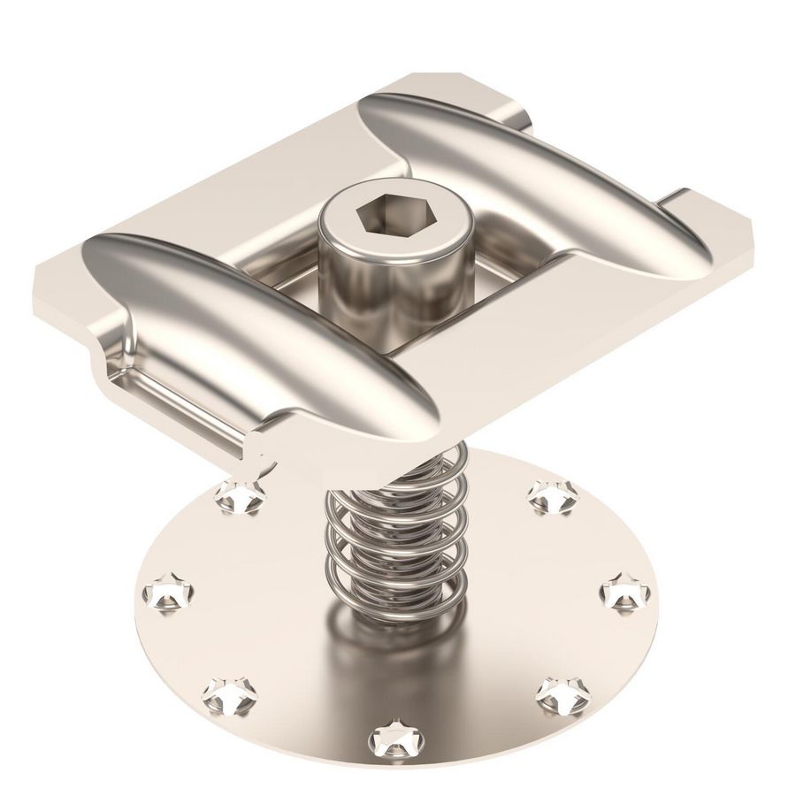 Middenklem met veer PV-montagesystemen 50x40x53 RVS 1 VVE=50