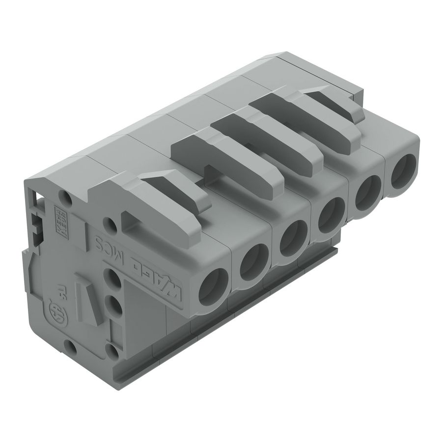 1-draads FE steker HA 2,5mm² grijs 232-106/026-000 VVE=50