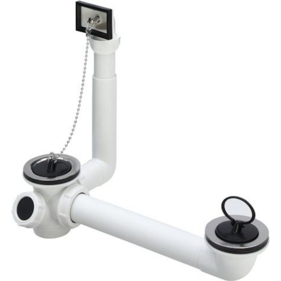 Af / Overloopgarnituur 1 1/2x70x100-270 kunststof/wit 782342