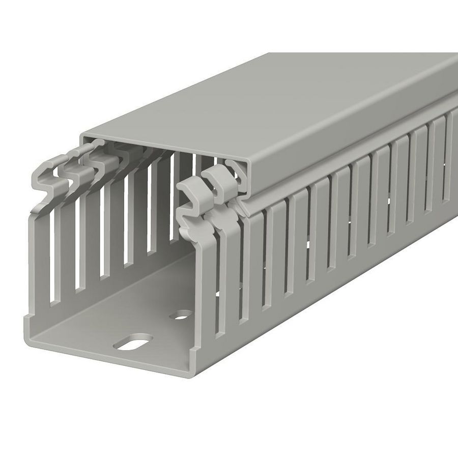 Bedradingskoker 50x50x2000 polyvinylch. steengrijs VVE=36