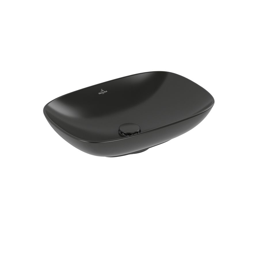 Opzetwastafel Loop Friends 560x380mm Pure Black CeramicPlus  4A4901R7