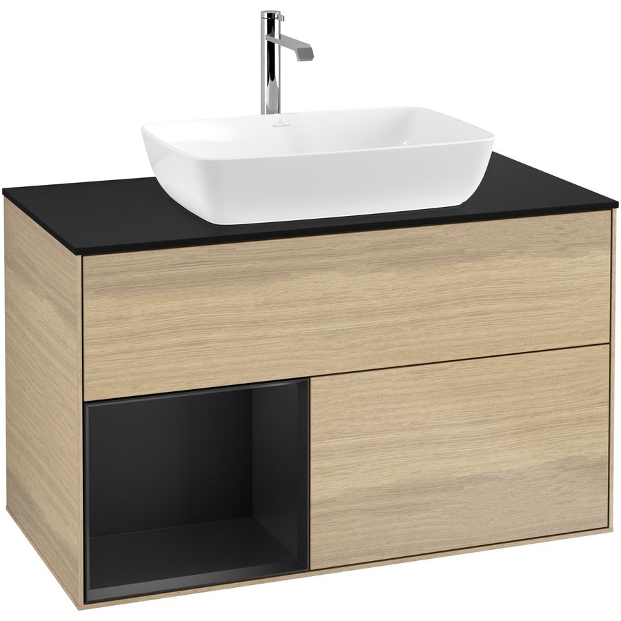 Wastafelonderkast Finion 1000x603x501mm Oak Veneer F772PDPC