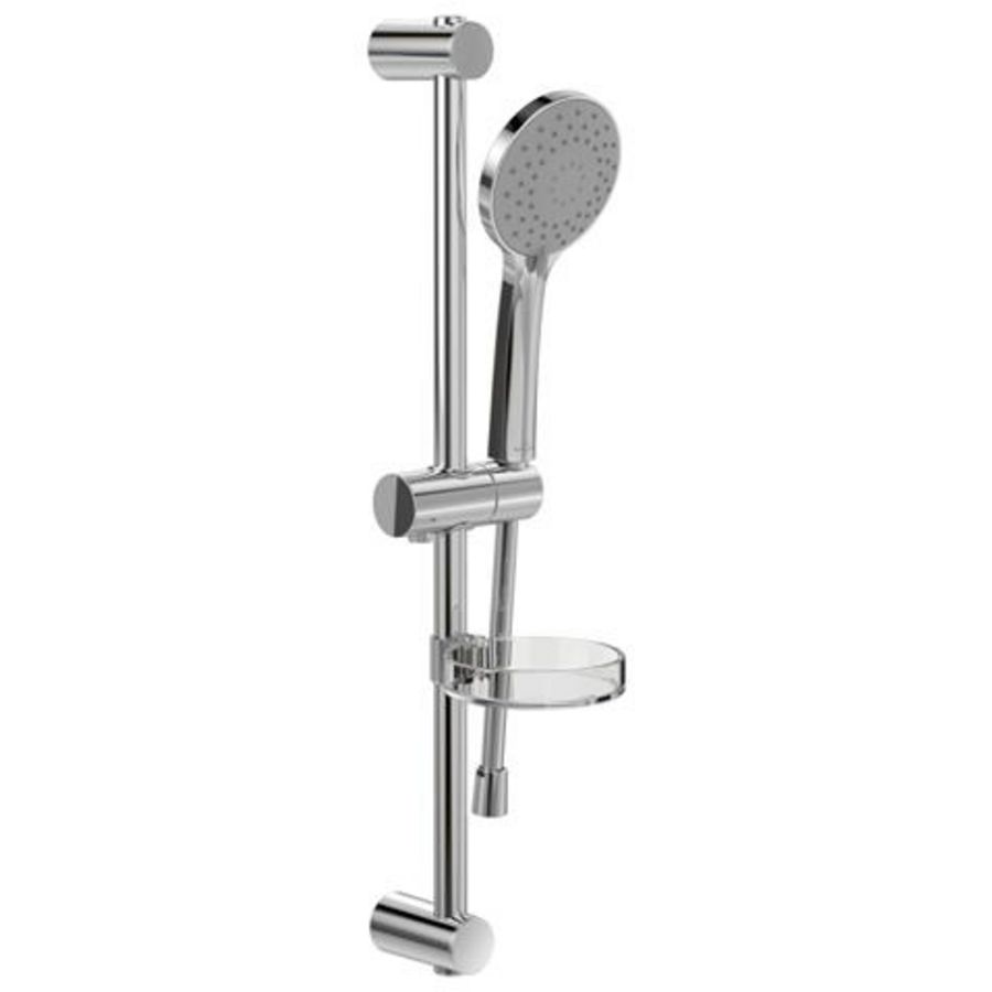 Glijstangset Universal Showers Chrome 600mm 3 straalsoorten slang 1600mm