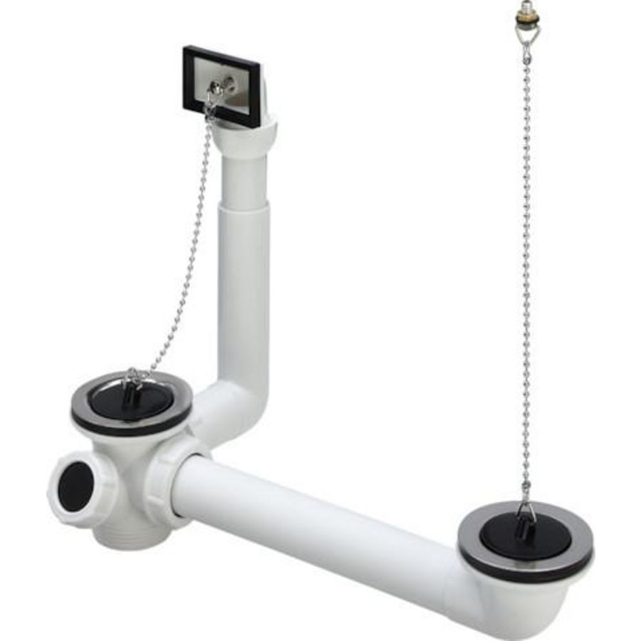 Af / Overloopgarnituur 1 1/2x70x100-270 kunststof/wit 782352