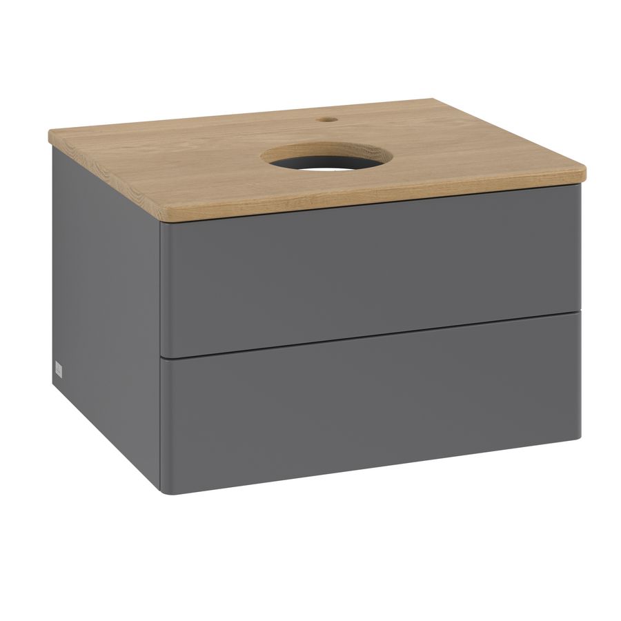 Wastafelonderkast Antao 600x360x500mm Antr. Matt Lacquer K18051GK