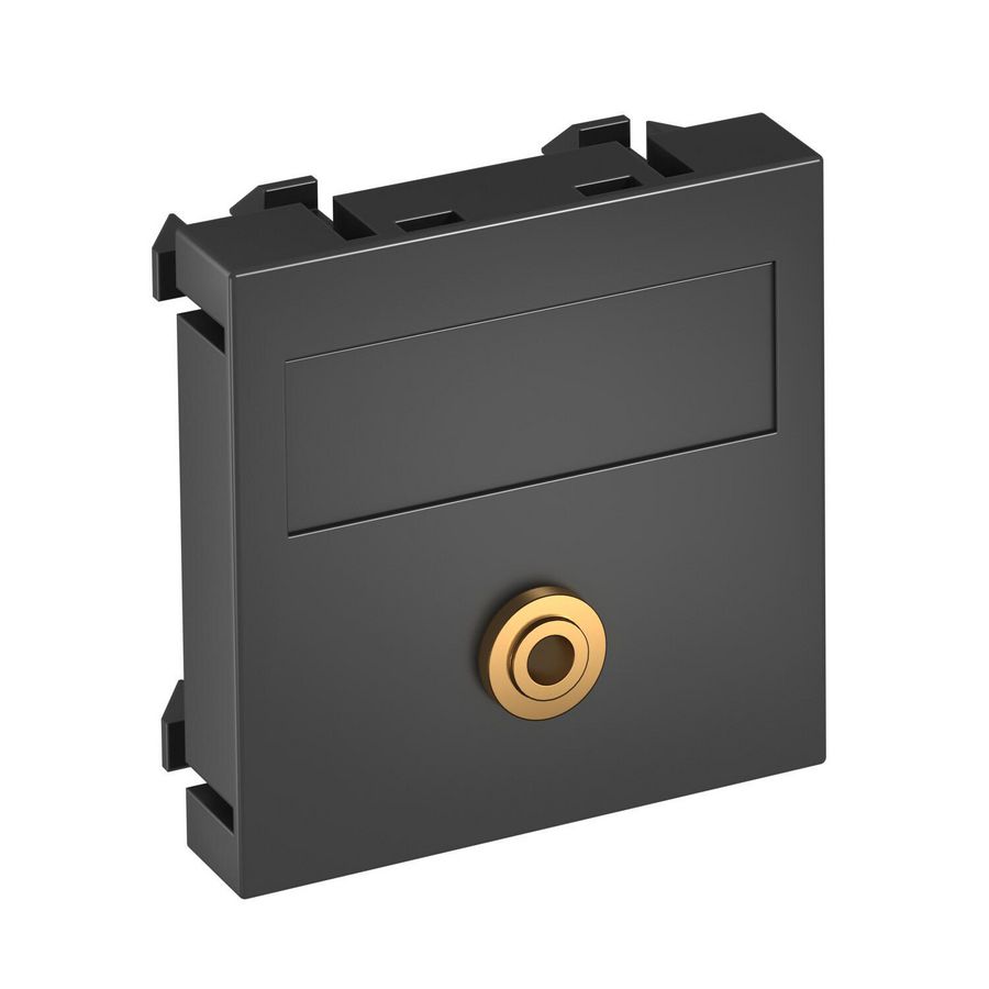 Draagplaat Audio 1x connector soldeeraansl. 45x45mm 6104949