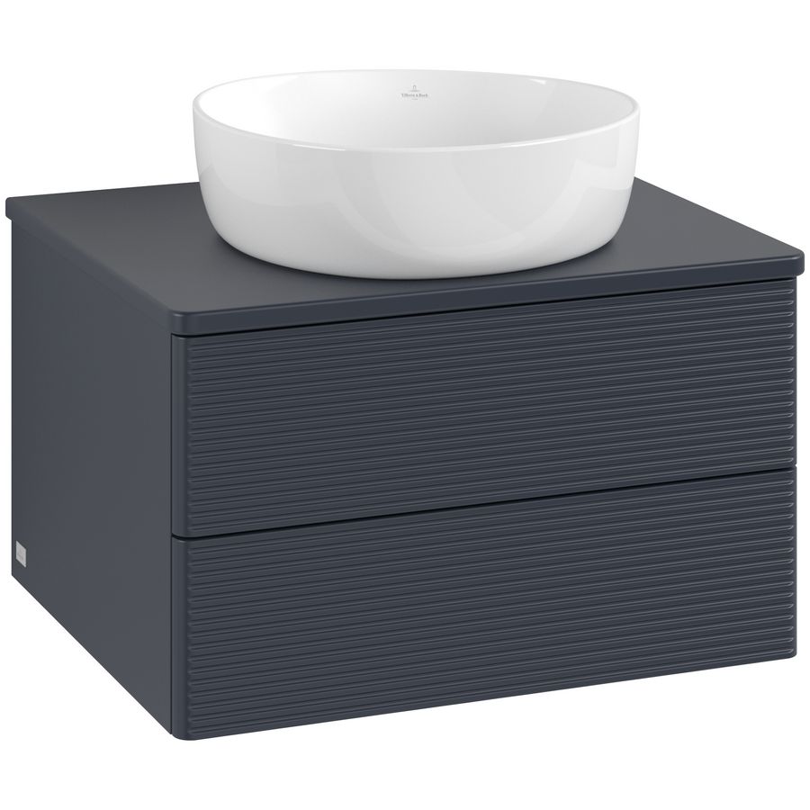 Wastafelonderkast Antao 600x360x500mm Mid.Blue Matt Lacquer L18110HG