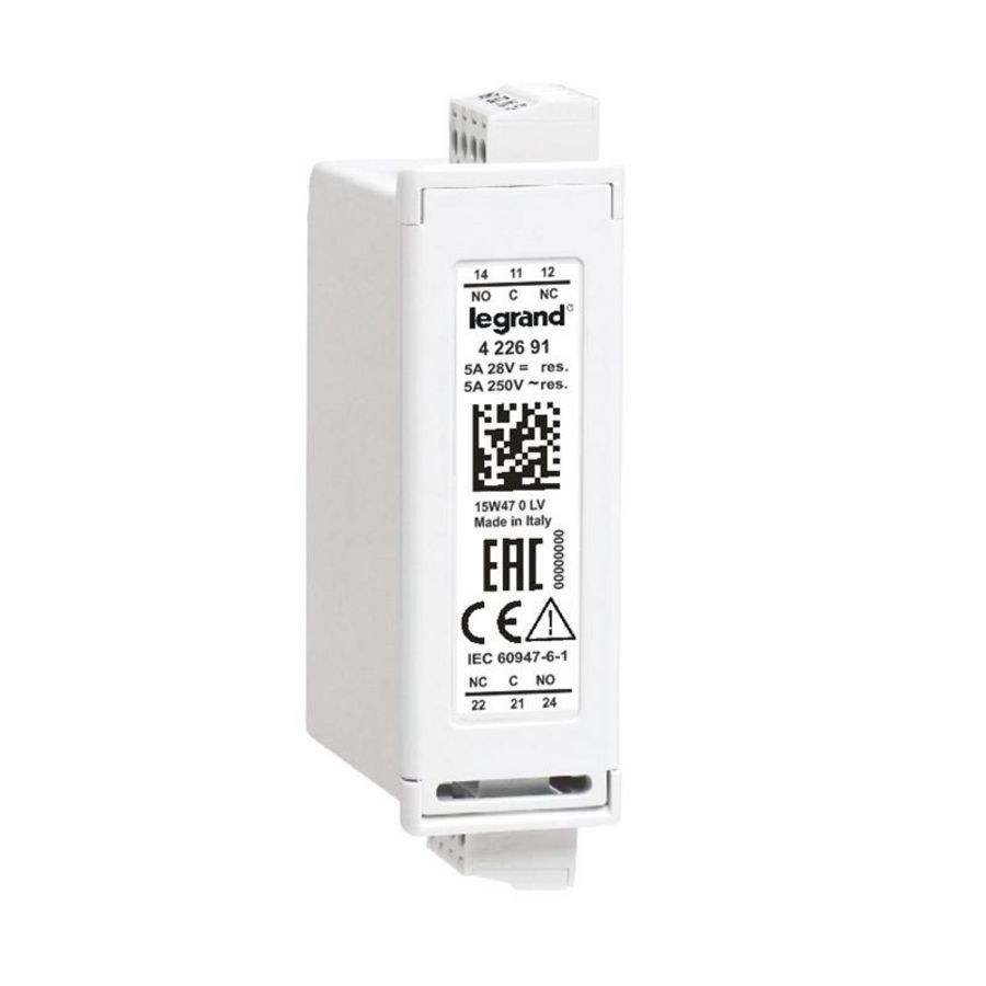 Module 2 relaisuitgang 5A/250V voor bronwissel