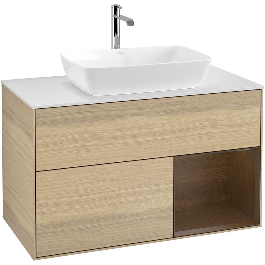 Wastafelonderkast Finion 1000x603x501mm Oak Veneer F781GNPC