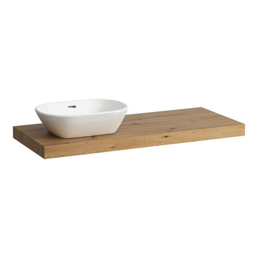 Wastafelblad LANI 120cm met uitsparing links wild oak