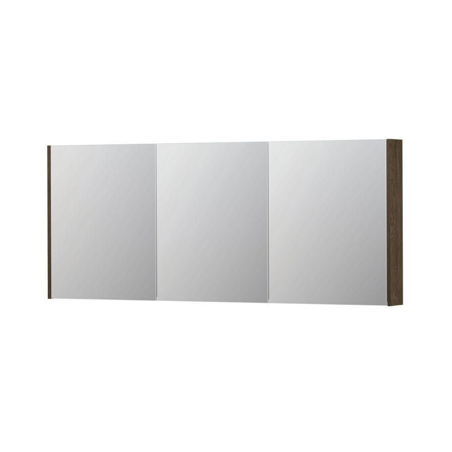 INK SPK2 Spiegelkast 3 dr Massief eiken Charcoal 180x73