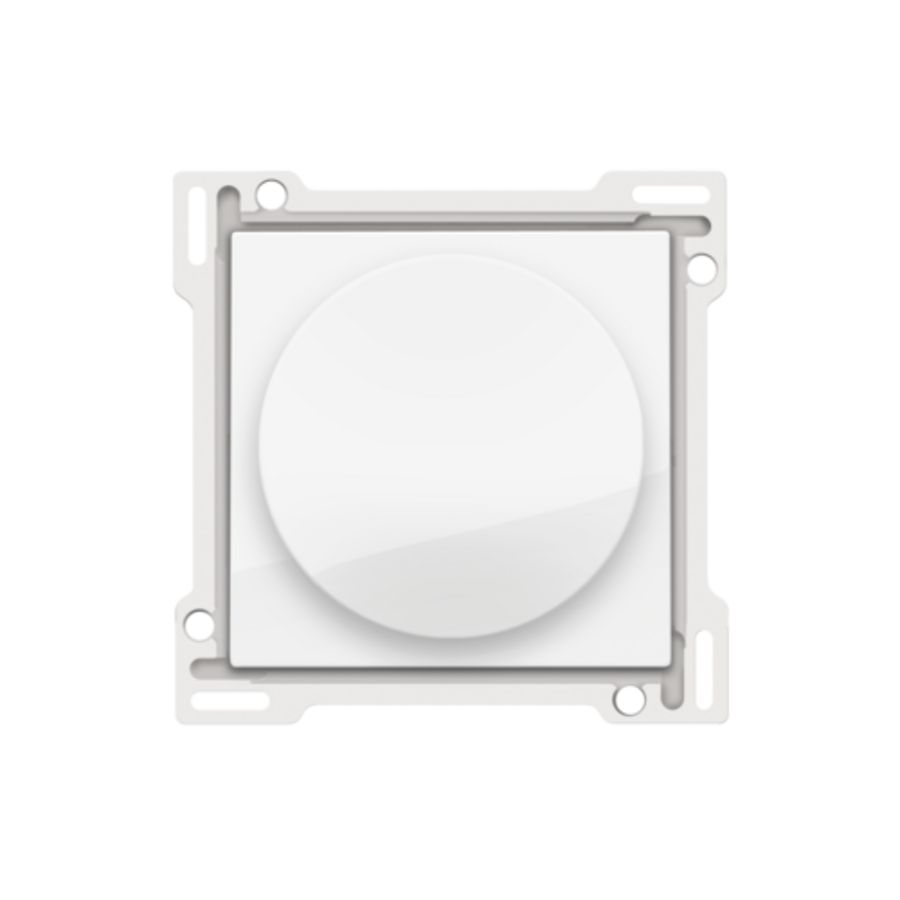 Afwerkingsset draaiknopdimmer/snelh.reg. incl.draaikn br.whi