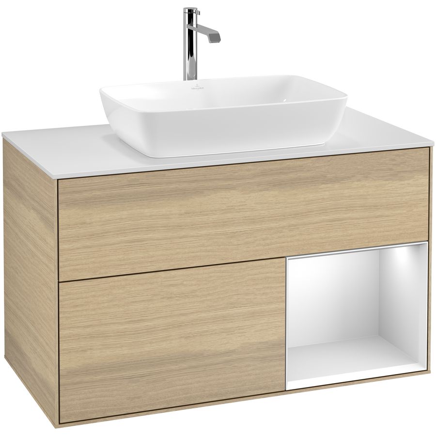 Wastafelonderkast Finion 1000x603x501mm Oak Veneer F781MTPC