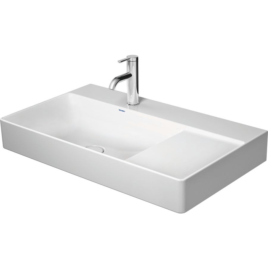 DURASQUARE #234880 wastafel links 800mm wit met kraangat