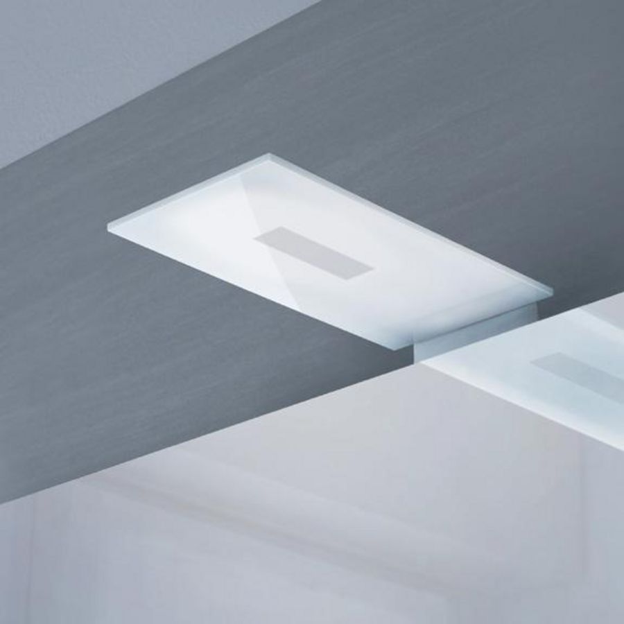 Slim LED-spiegellamp 230V/5W chroom 500Lm IP44 CL.II