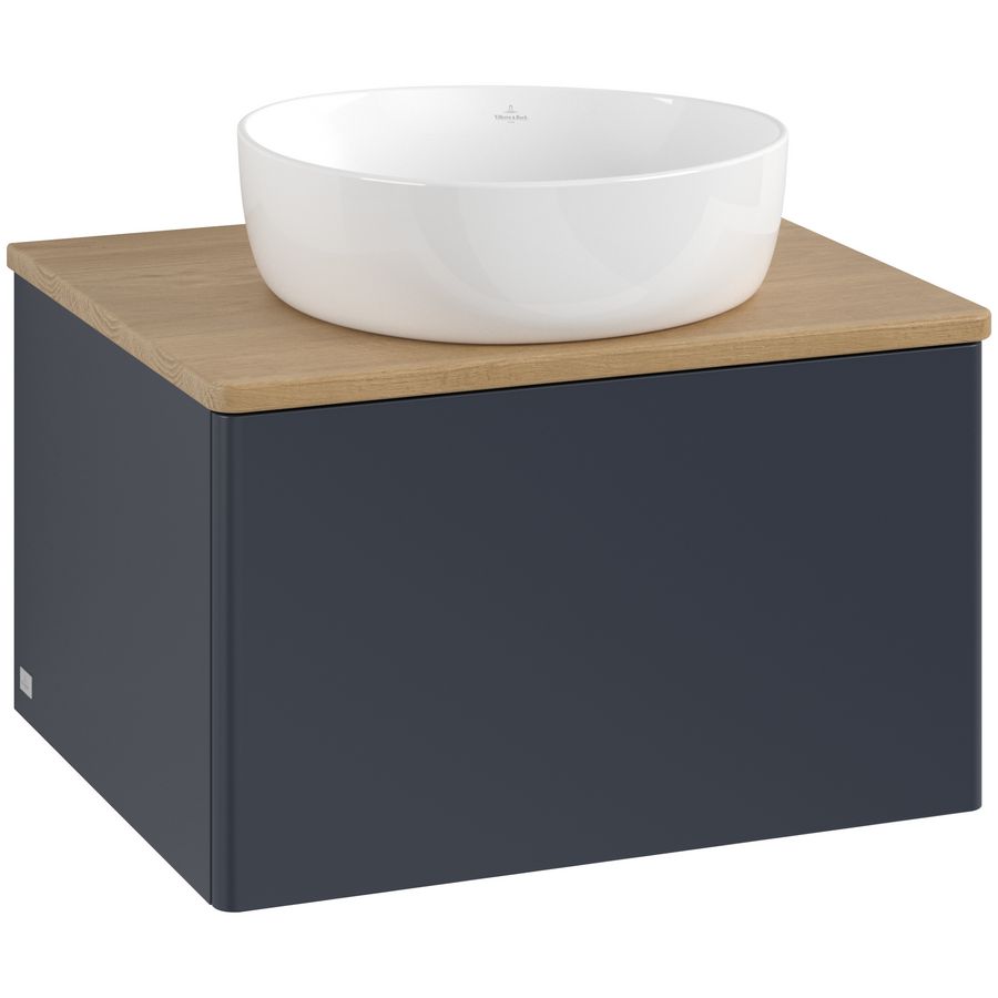 Wastafelonderkast Antao 600x360x500mm Mid.Blue Matt Lacquer L29011HG