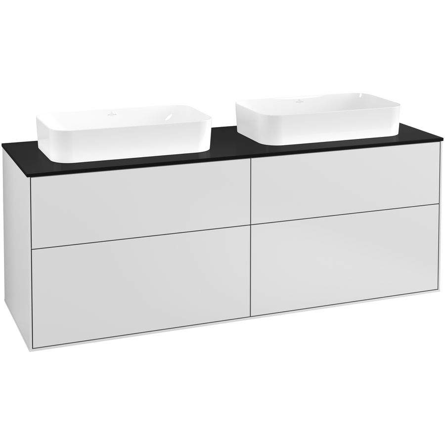 Wastafelonderkast Finion 1600x603x501mm White Matt Lacquer F72200MT