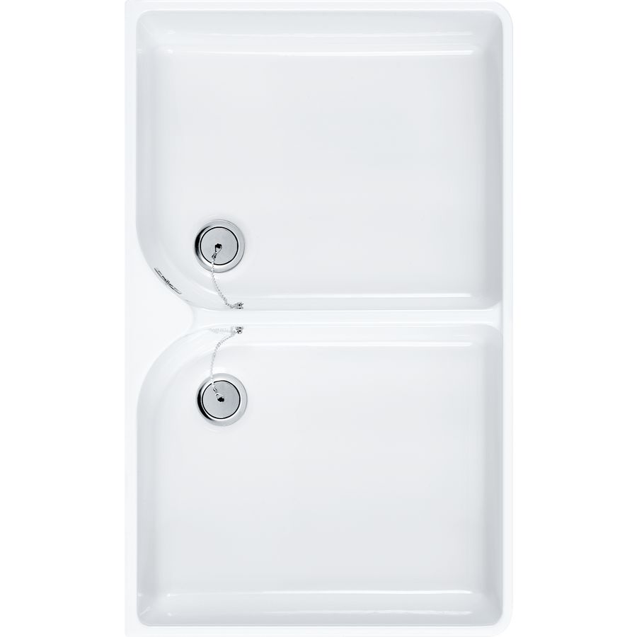 Dubbele spoelbak O.novo 895x220x550mm 63320001