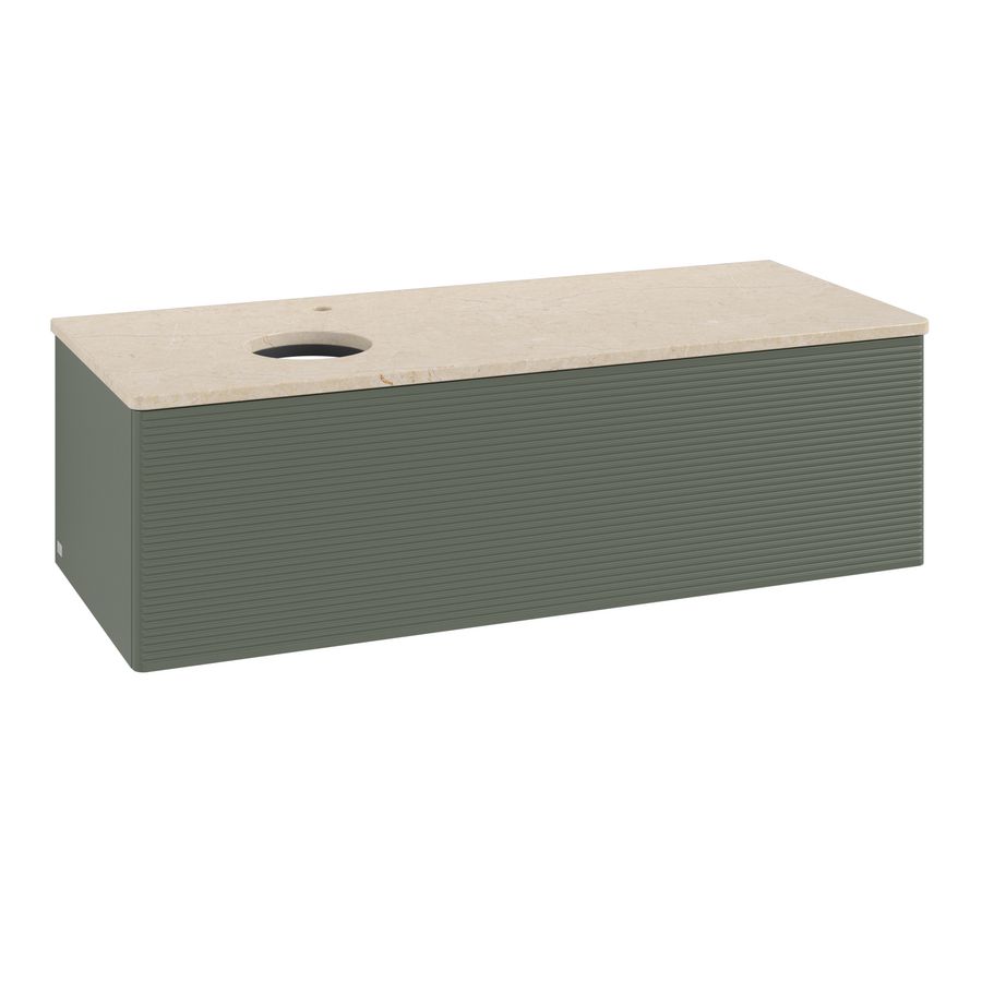 Wastafelonderkast Antao 1200x360x500mm L.Green Matt Lacquer K33153HL