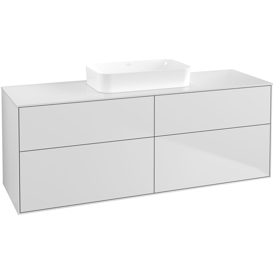 Wastafelonderkast Finion 1600x603x501mm White Matt Lacquer F73100MT