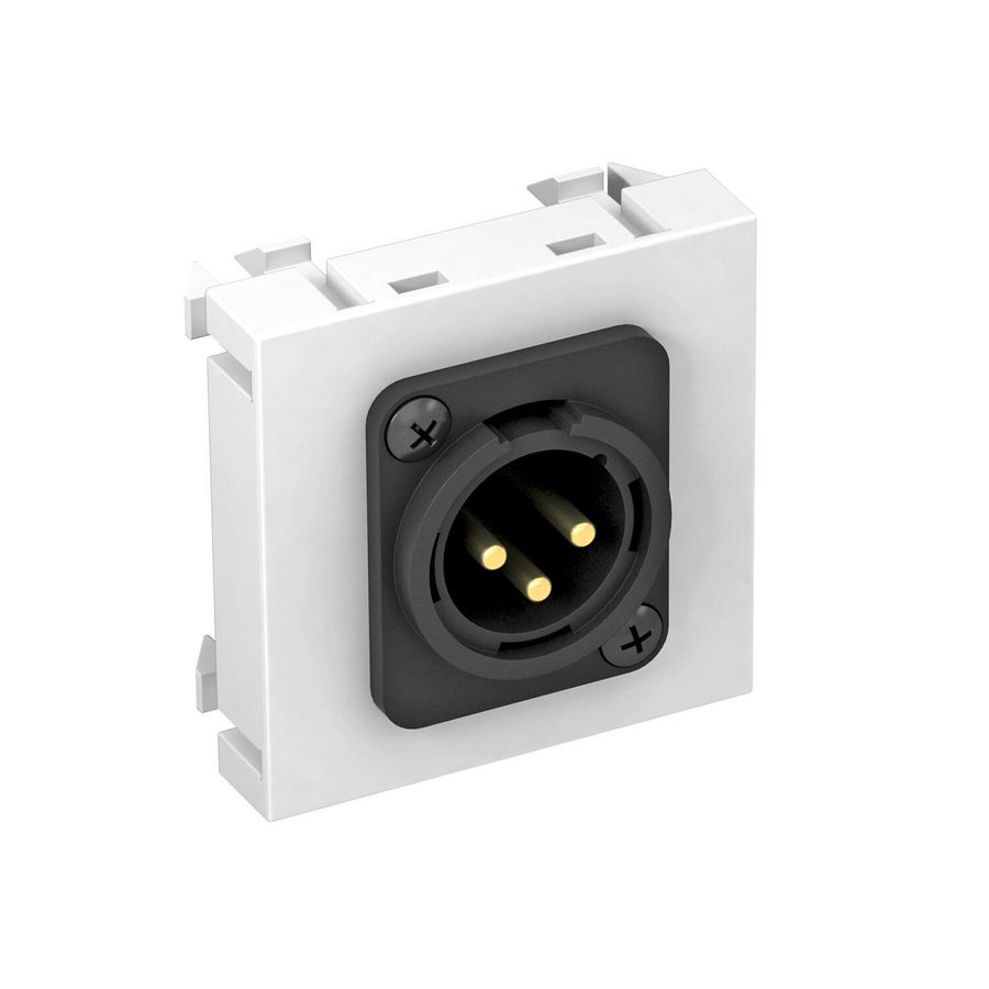 Multimediadrager XLR 3-ig schroefaansl. 45x45mm 6105258