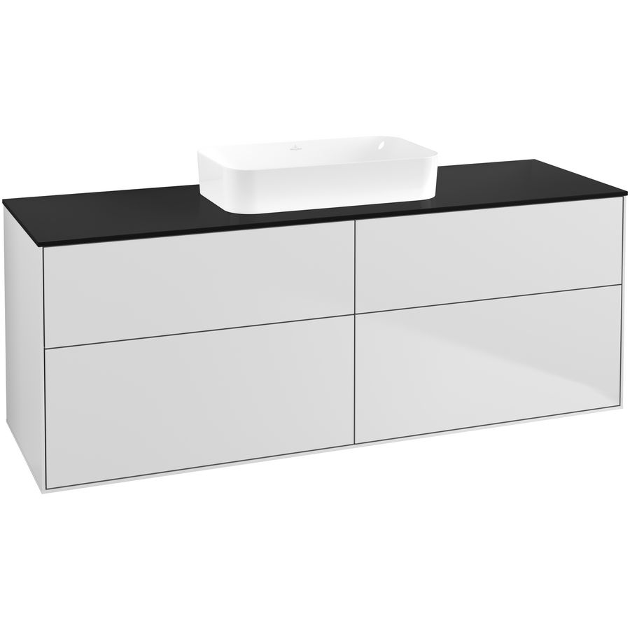 Wastafelonderkast Finion 1600x603x501mm White Matt Lacquer F73200MT