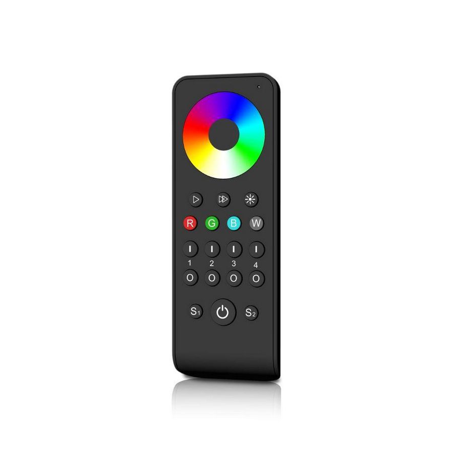 Afstandsbediening RF RGB(W) 4 zones touchwielbediening zwart