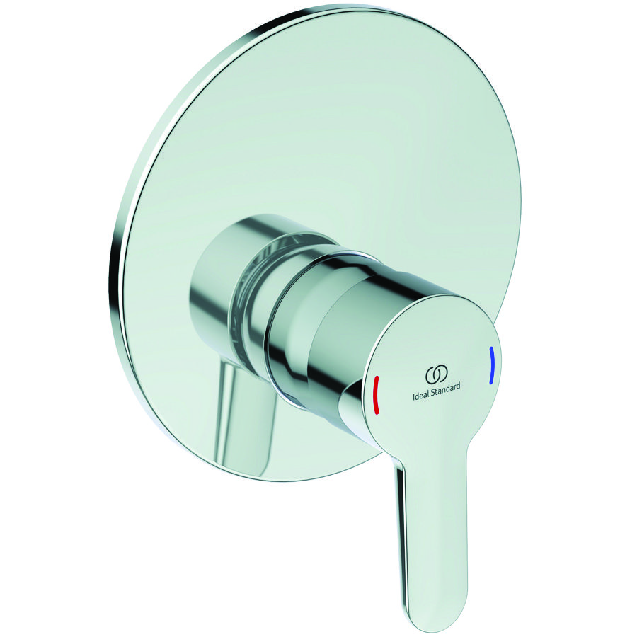 Ceraplus 2 douchemengkraan chroom v.wandinbouw met easy-box