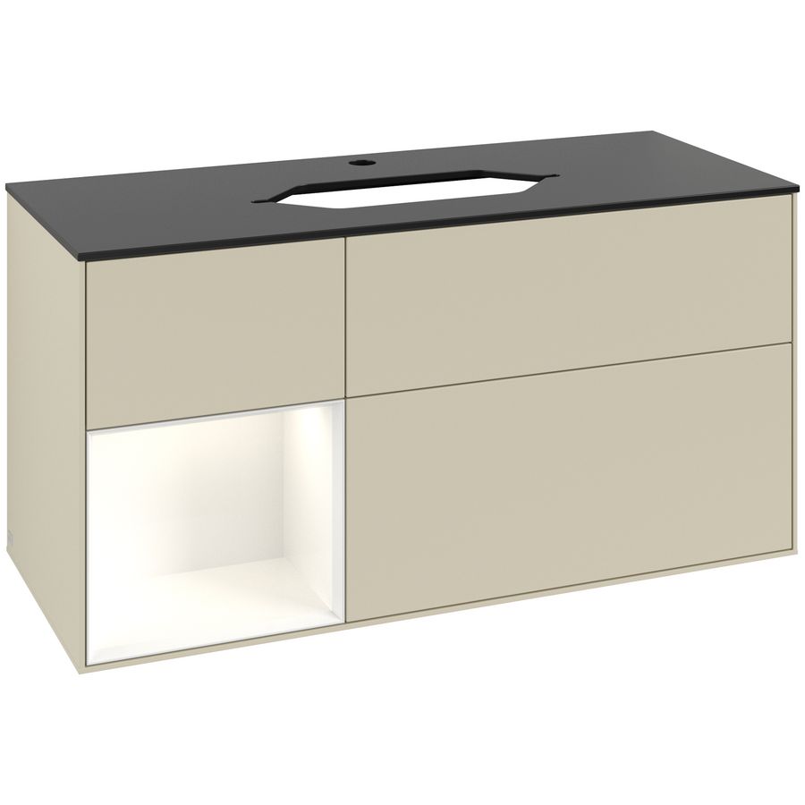 Wastafelonderkast Finion 1200x603x501mm S.Grey Matt Lacquer G292GFHJ
