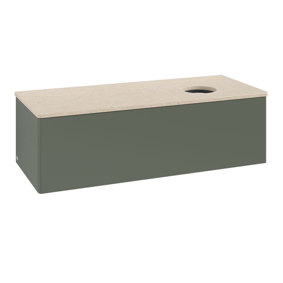 Wastafelonderkast Antao 1200x360x500mm L.Green Matt Lacquer K34013HL